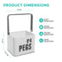 Laundry Peg Metal Caddy