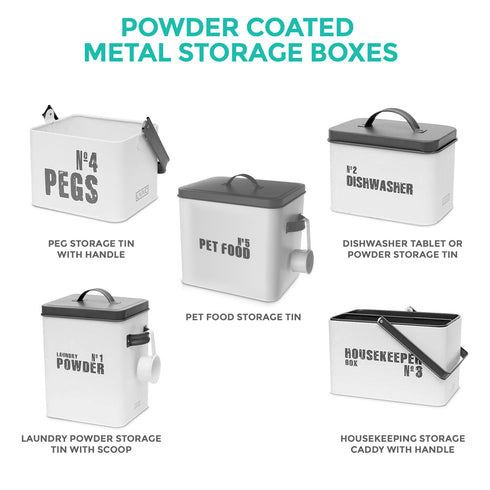 Laundry Peg Metal Caddy