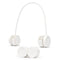 Livivo Retractable Neck Fan - Hands-Free Portable Cooling with 3 Speeds - White