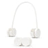 Livivo Retractable Neck Fan - Hands-Free Portable Cooling with 3 Speeds - White