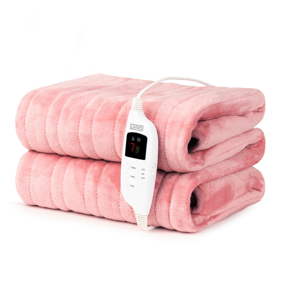 Electric Heated Throw Pink Free Delivery Livivo