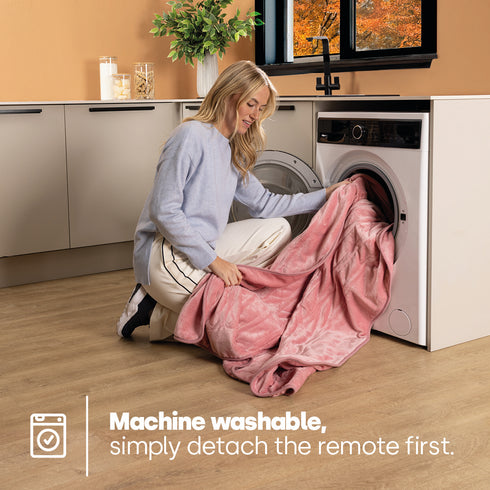 Heated Electric Over Blanket - Blush