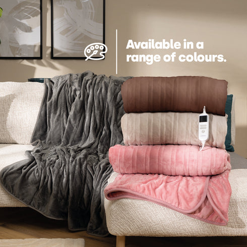 Heated Electric Over Blanket - Blush