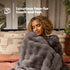 Luxury Electric Heated Throw - Grey