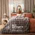 Luxury Electric Heated Throw - Grey