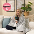 Premium Sherpa Heated Throw - Grey