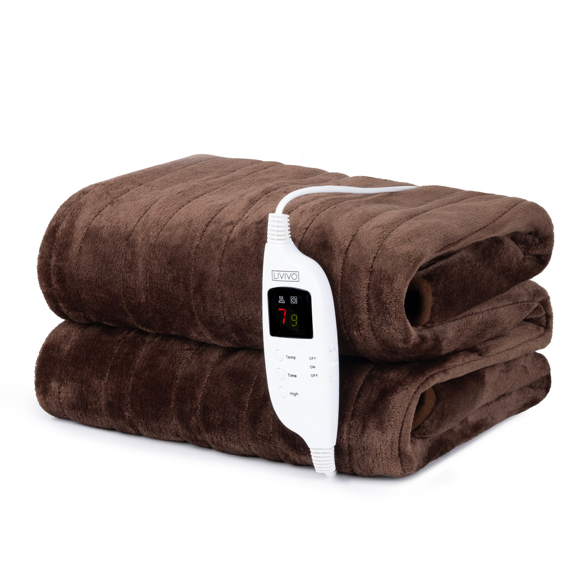Livivo Electric Heated Throw Chocolate Free Delivery