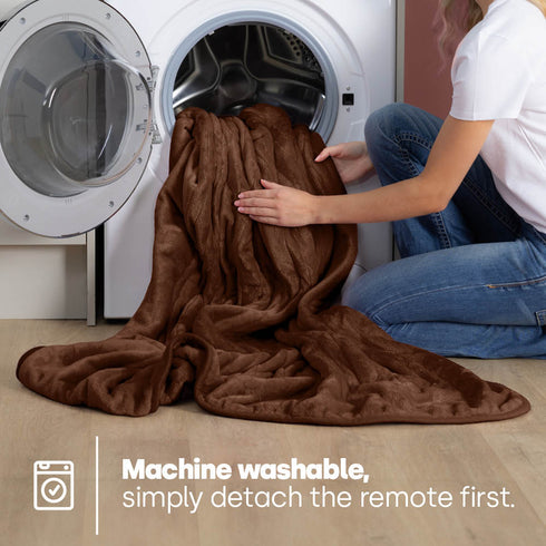 Electric Heated Throw - Chocolate