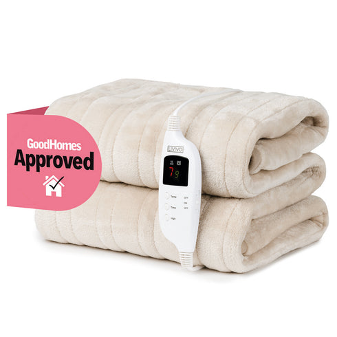 Electric Heated Throw - Beige