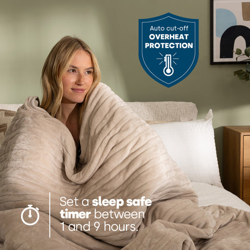 Heated Electric Over Blanket Cool Sand