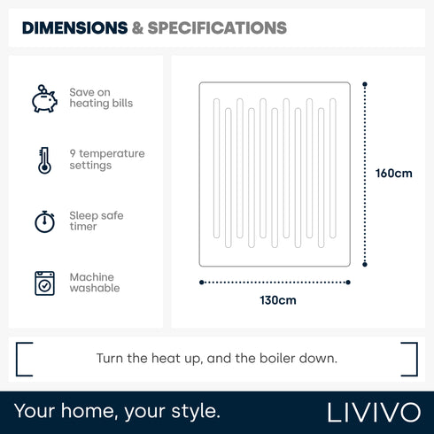 Heated Electric Over Blanket Cool Sand