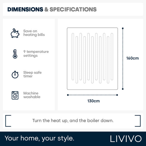 Heated Electric Over Blanket Cool Sand