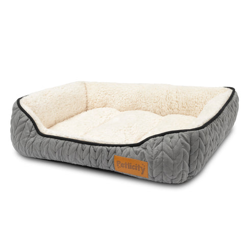 Dog Calming Sleeping Bed Warm Plush Cushion - Medium