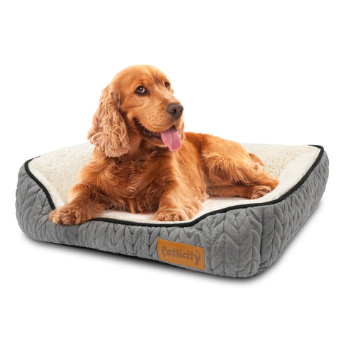 Dog Calming Sleeping Bed Warm Plush Cushion - Medium