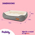 Dog Calming Sleeping Bed Warm Plush Cushion - Large