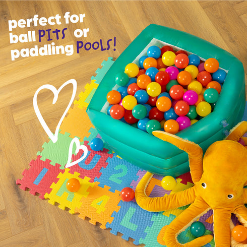 100 Soft Play Balls - Multicoloured