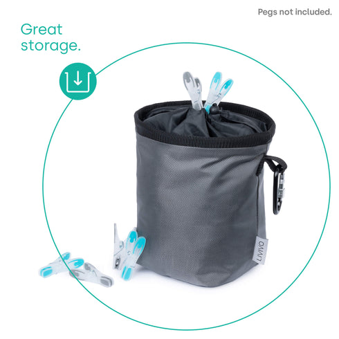 Clothes Peg Bag with Carabiner