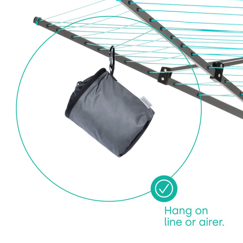 Clothes Peg Bag with Carabiner