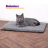 Petlicity Self Heating Pet Bed 60x45cm - No Electricity Required - Machine Washable - Two Tone Grey
