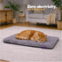 Petlicity Self Heating Pet Bed 60x45cm - No Electricity Required - Machine Washable - Two Tone Grey