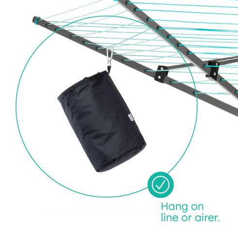 Clothes Peg Bag with Hanging Clip