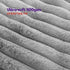 Petlicity 3-in-1 Self Heating Pet Bed Mat 70x60cm - Striped Faux Fur - Grey