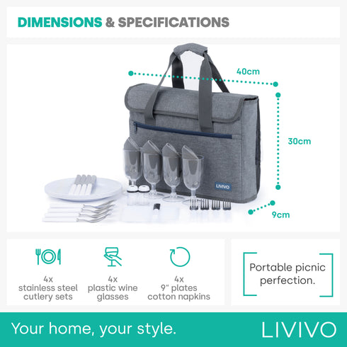 4-Person Picnicware Set