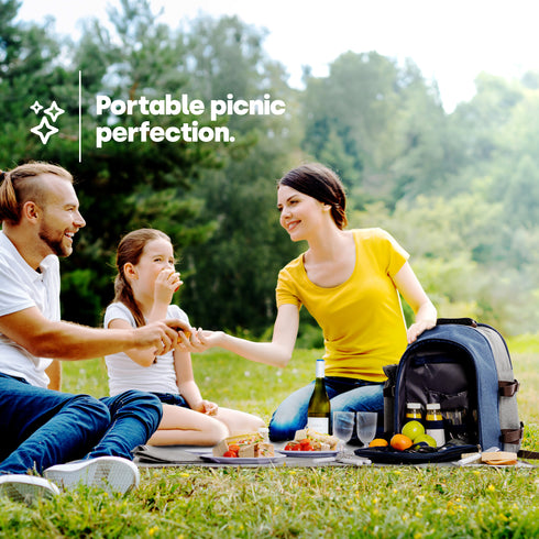 4-Person Picnic Backpack Set