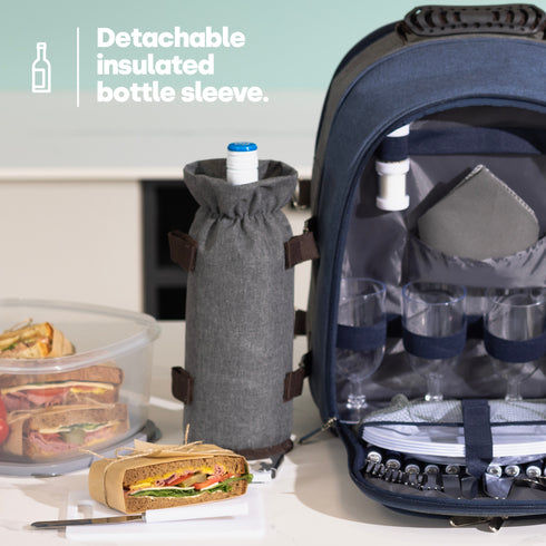 4-Person Picnic Backpack Set