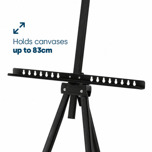LIVIVO Portable Telescopic Artist Easel for Canvas 160cm, Black