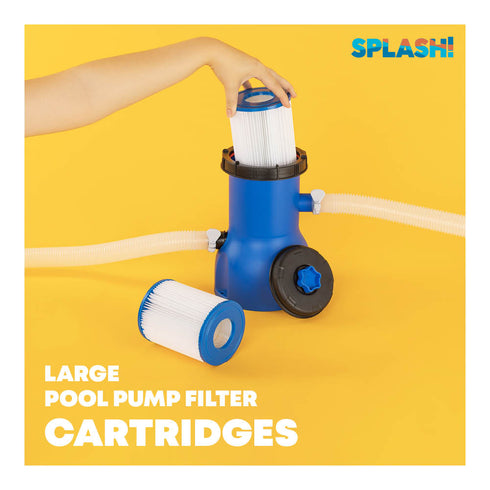4 Pack Pool Pump Filter Cartridges - 530 Gallons