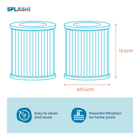 Pool Pump Filter Cartridges - 530 Gallons