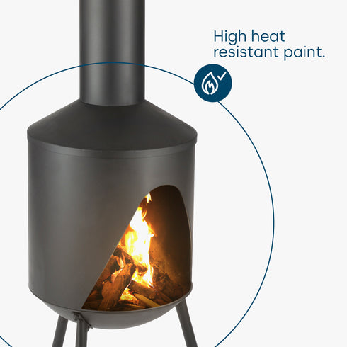 Razzo Iron Chiminea - Black