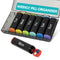 Fineway Weekly Pill Organiser Morning/Evening with Storage Box - 7 Day Colour-Coded - Black