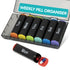 Fineway Weekly Pill Organiser Morning/Evening with Storage Box - 7 Day Colour-Coded - Black