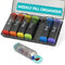 Fineway Weekly Pill Organiser Morning/Evening with Storage Box - 7 Day Colour-Coded - Transparent