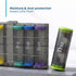 Fineway Weekly Pill Organiser Morning/Evening with Storage Box - 7 Day Colour-Coded - Transparent