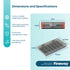 Fineway Weekly Pill Organiser Morning/Evening with Storage Box - 7 Day Colour-Coded - Transparent
