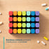 Fineway Monthly Pill Organiser Morning/Evening with Stand - 28 Day Colour-Coded - Transparent