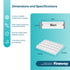 Fineway Monthly Pill Organiser Morning/Evening with Stand - 28 Day Colour-Coded - White