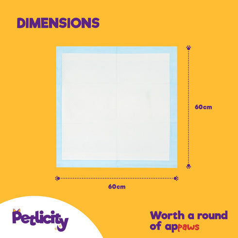 Puppy Dog/Kitten Toilet Training Pads - Pack of 50 Medium