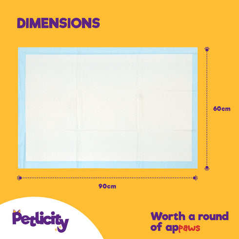 Puppy Dog/Kitten Toilet Training Pads - Pack of 50 Large