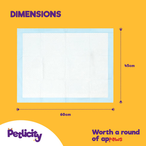 Puppy Dog/Kitten Toilet Training Pads - Pack of 50 Small