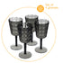 Prism Outdoor Wine Glass Set of 4 - Smoke Grey