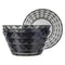 Prism Outdoor Dinner Bowls Set of 4 - Smoke Grey