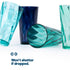 6 Multicoloured Plastic Tumblers - Teal