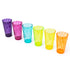 6 Plastic Tumblers - Rainbow