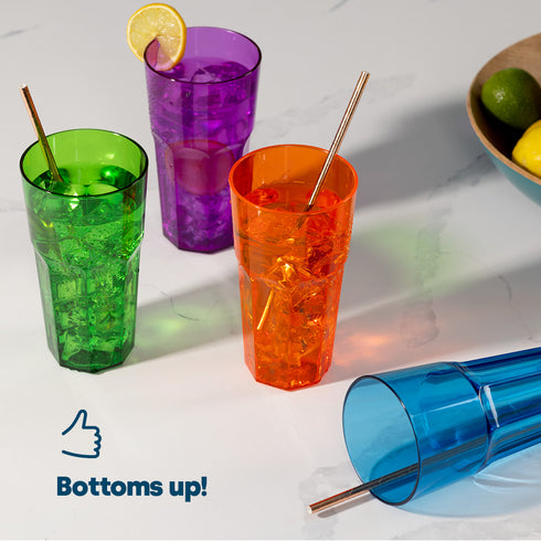 Multicolour Plastic Tumbler Set of 4