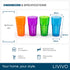 Multicolour Plastic Tumbler Set of 4