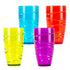 Swirl Multicolour Plastic Tumbler Set of 4